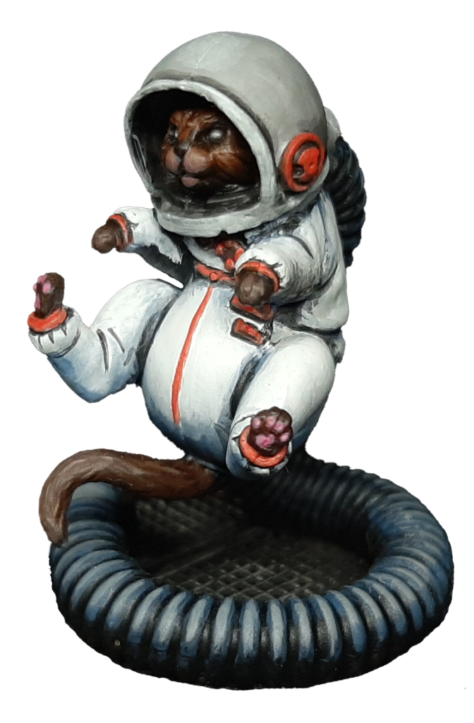 Figurine d'un chat en combinaison de l'espace.
Jeux Nemesis