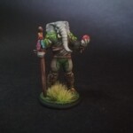 Front view of a D&D character